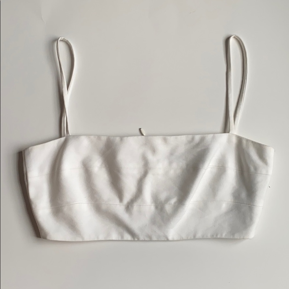 White Zara Crop Top